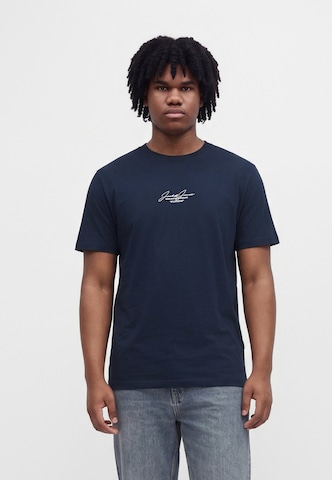 Jack & Jones Plus Shirt 'JJCOVER SCRIPT' in Blue