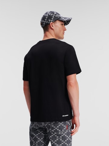 Karl Lagerfeld Shirt 'Wax Seal' in Black