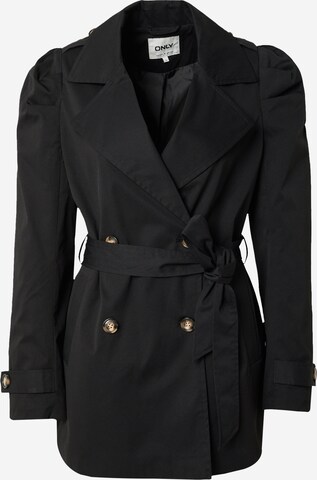 Manteau mi-saison 'ORCHID' ONLY en noir : devant