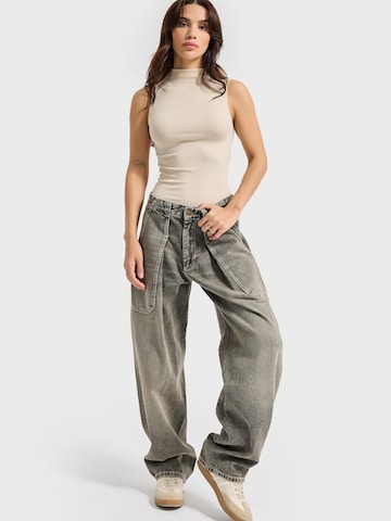 Barrel Jean 'BARREL BALLOON MID RISE JEANS' IT'S BASIC en gris : devant