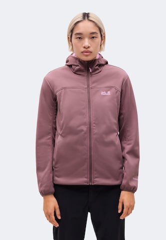 JACK WOLFSKIN Outdoor jacket 'Windhain 2' in Purple: front