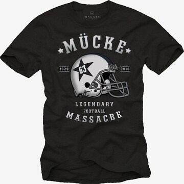 MAKAYA Shirt in Schwarz: Vorderseite