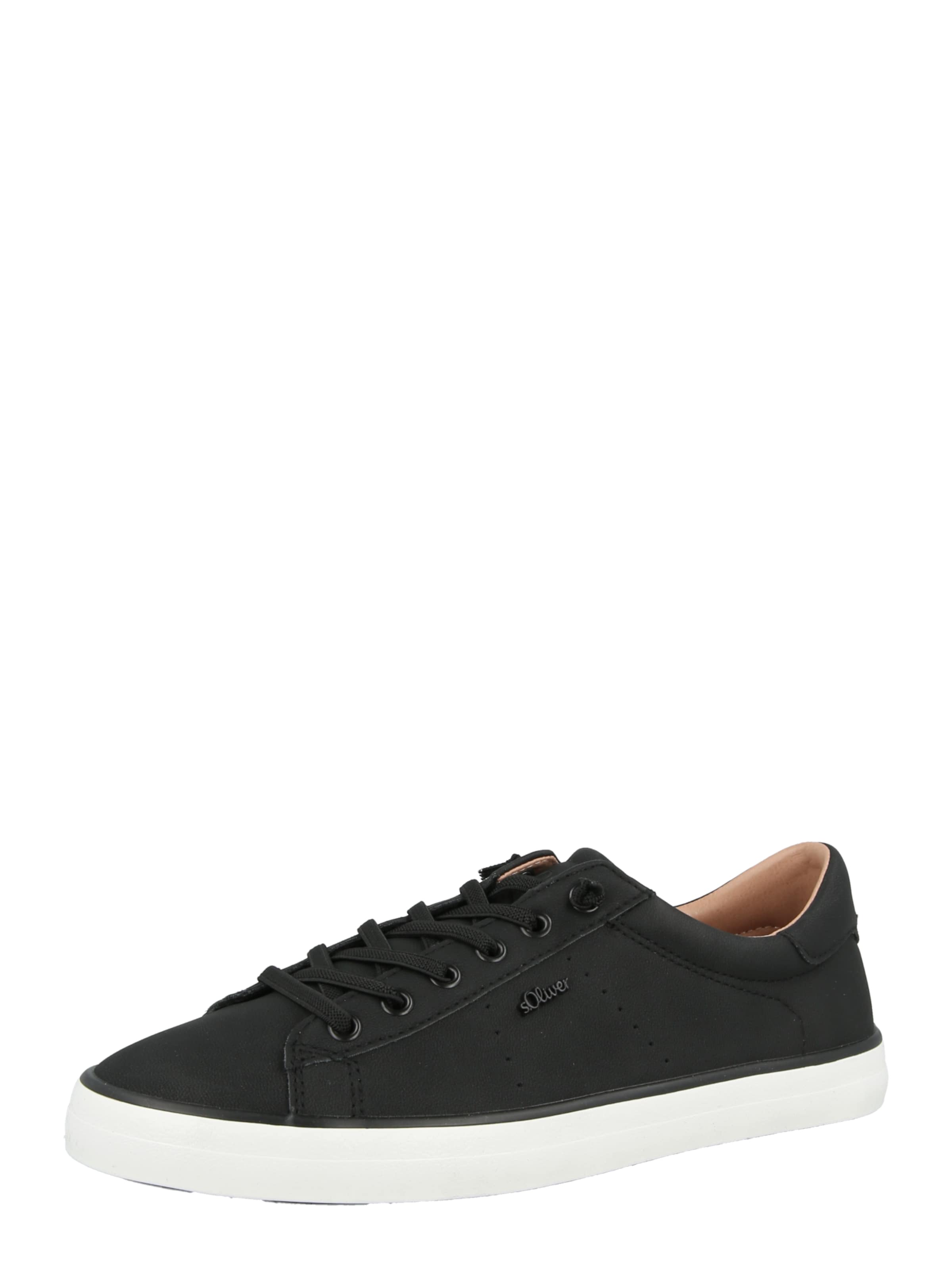 s.Oliver Platform trainers in Black: front
