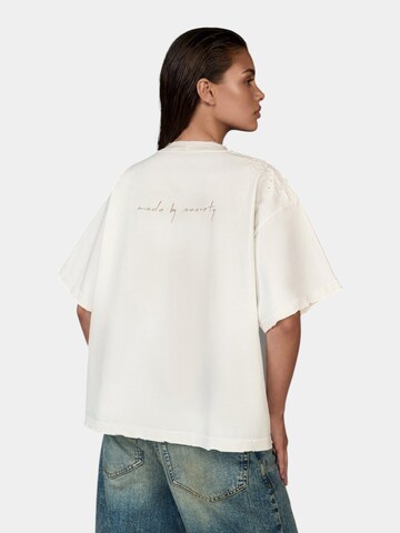 Made By Society Shirt 'KINETIC NERVE T-shirt - T27203' in Beige
