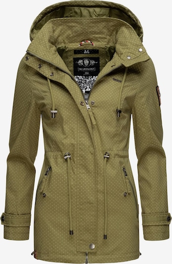 MARIKOO Between-seasons parka 'Nyokoo' in Pastel yellow / Olive, Item view