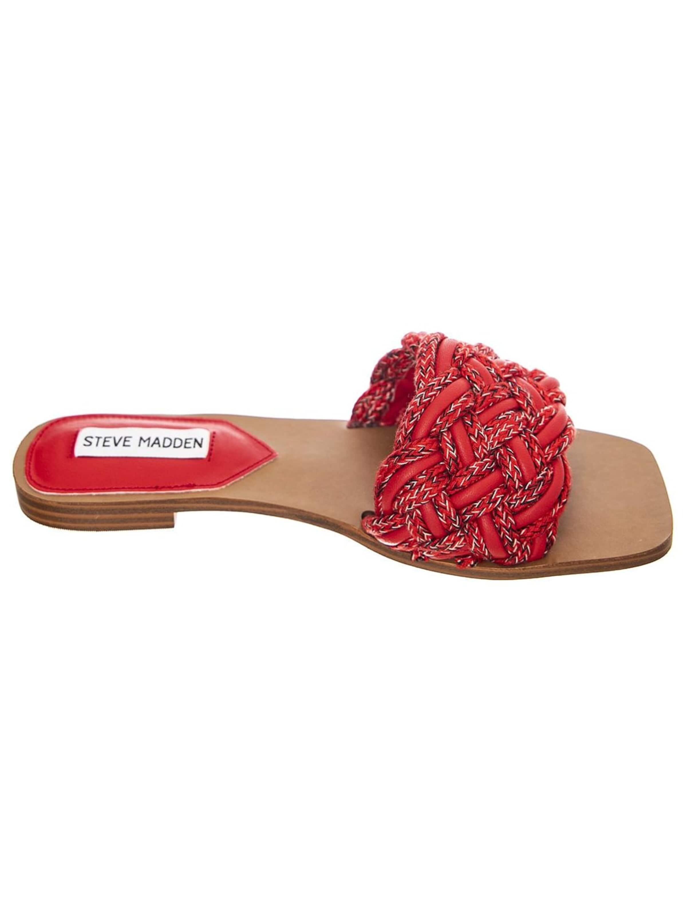 STEVE MADDEN Klapki 'Womens Nightfall Red Multi Sandals' w kolorze czerwony
