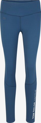 Leggings 'Anke' TOM TAILOR en bleu : devant