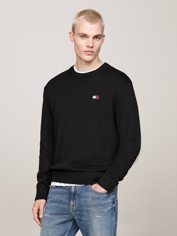 Pull-over Tommy Jeans en noir : devant