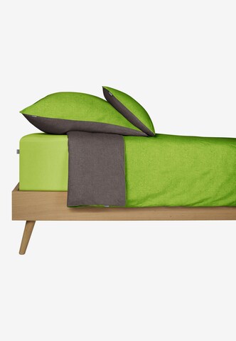 SCHIESSER Bed Sheet 'Jessi' in Green