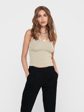 ONLY - Top de punto 'Lina' en gris: frente