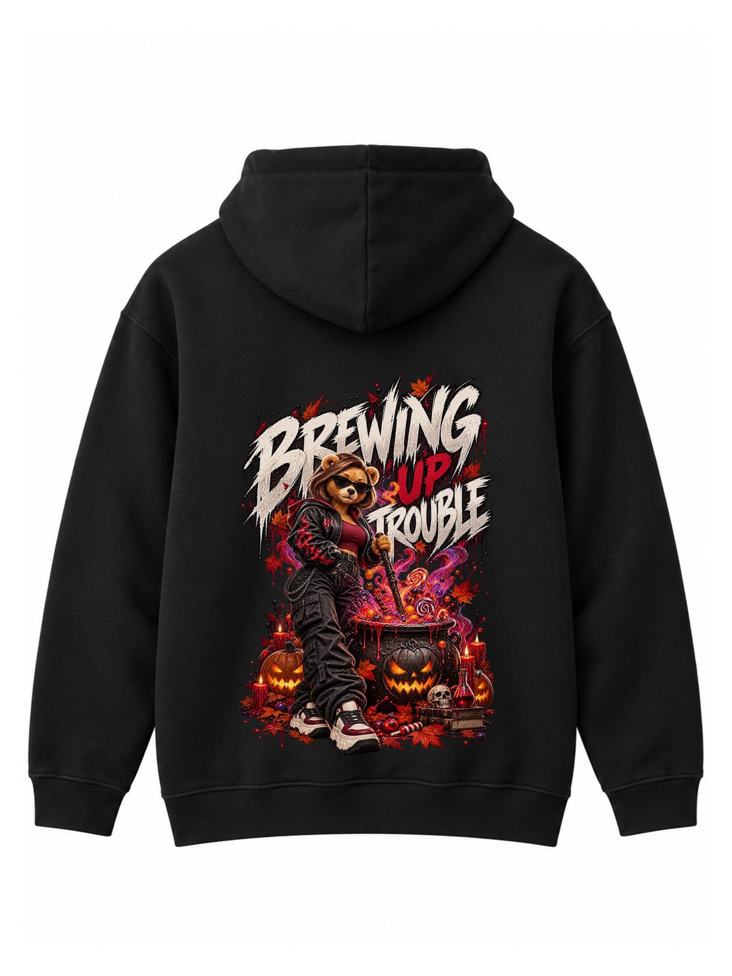LUNØIR StudioSweater majica 'BOSS Femme Midnight Alchemist' - crna boja: prednji dio
