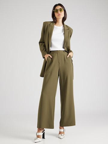 SISTERS POINT Wide leg Pants 'VAGNA' in Green