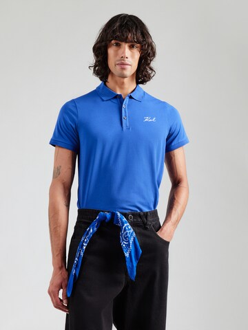 Karl Lagerfeld Poloshirt in Blau: Vorderseite
