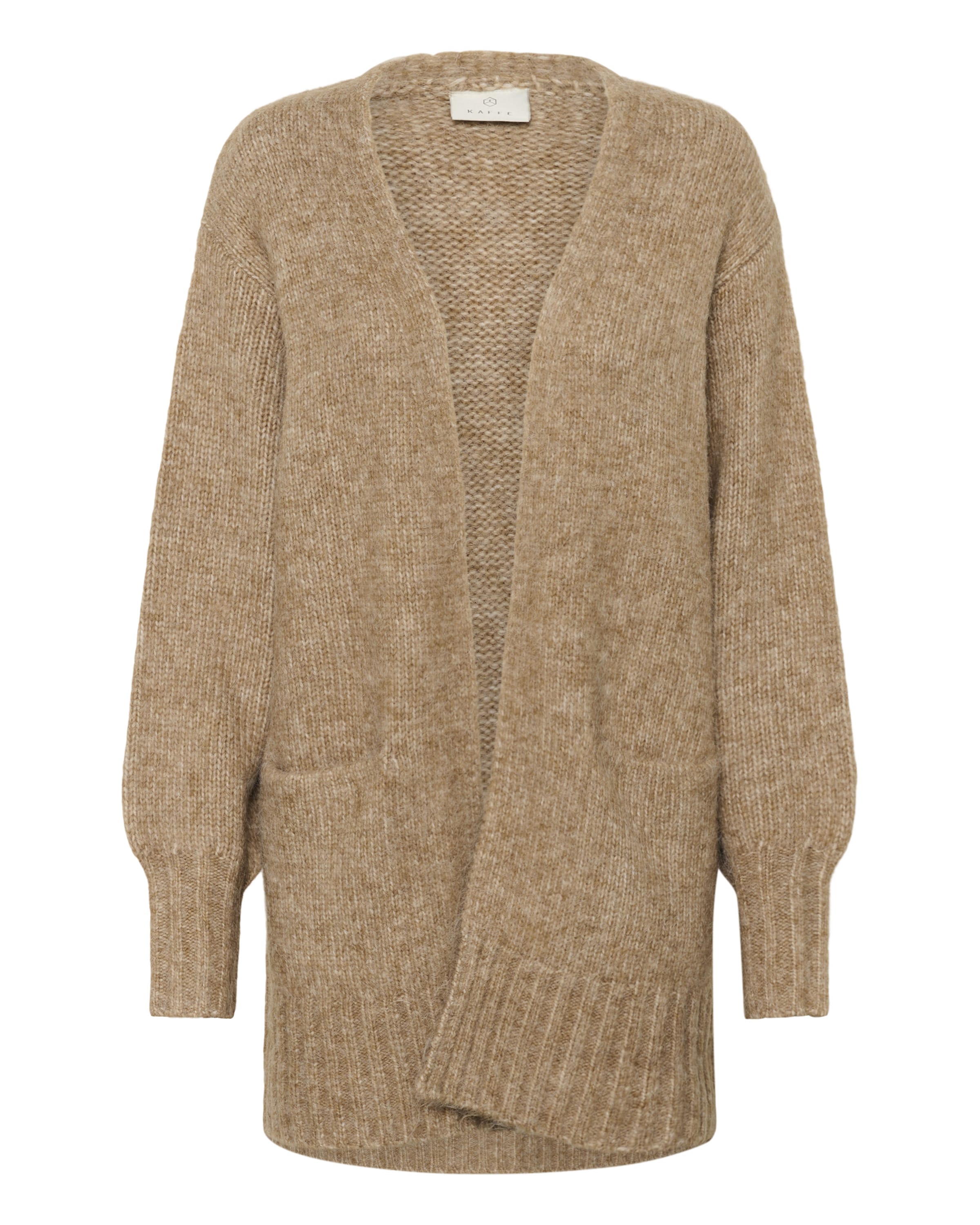 Kaffe Πλεκτή ζακέτα 'KATrina' σε καφέ: μπροστά