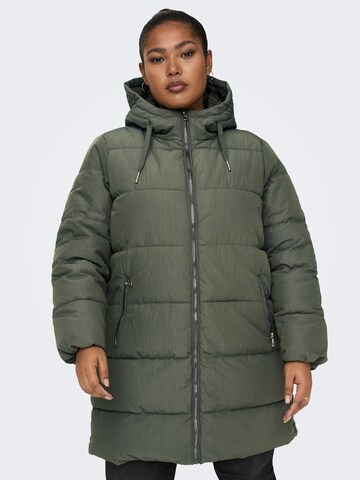 Manteau d’hiver 'Dolly' ONLY Carmakoma en vert : devant