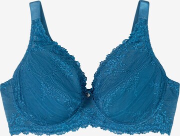 SHEEGO Bralette Bra in Blue: front