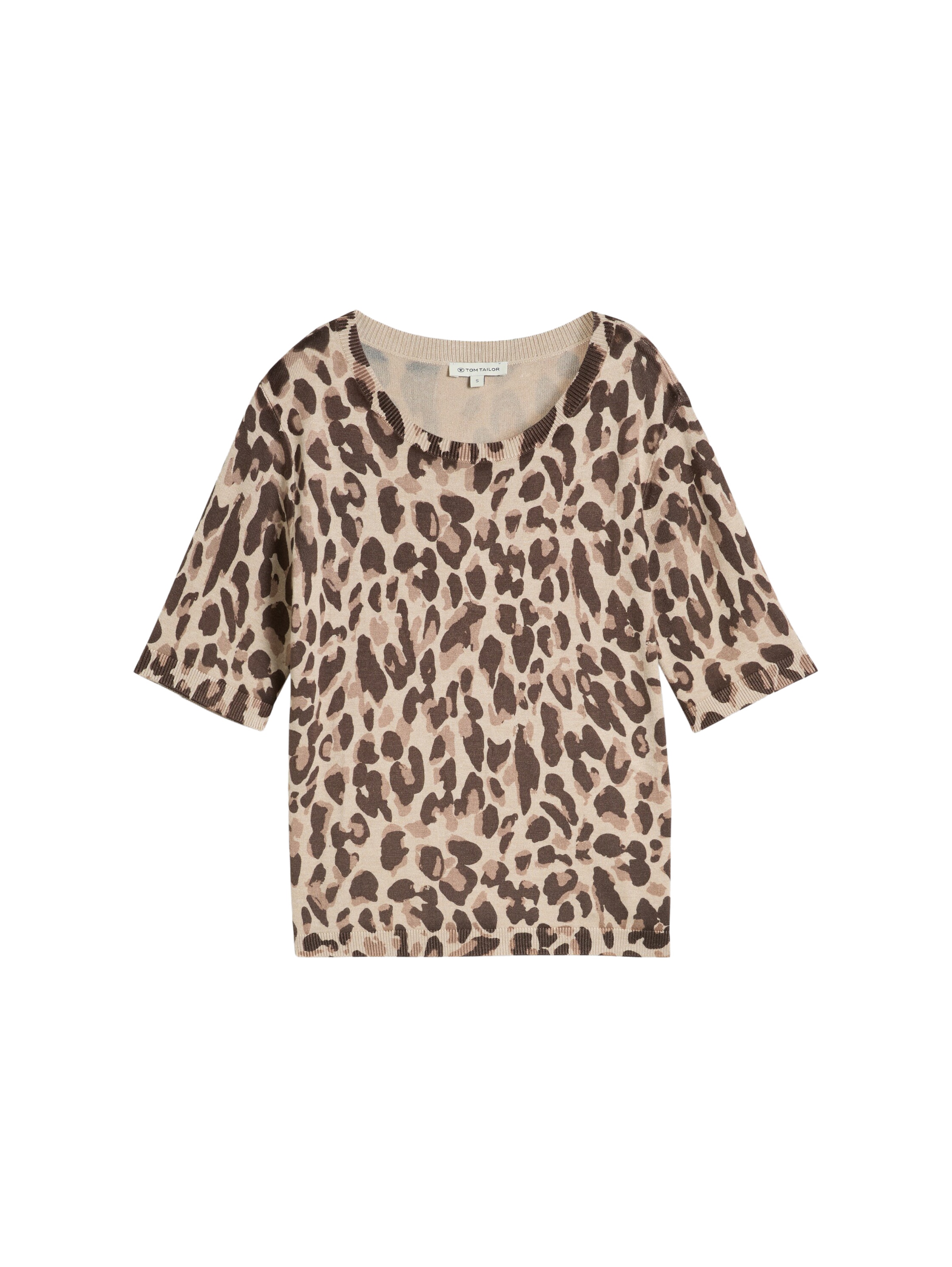 Pull-over TOM TAILOR en beige : devant