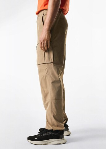 MANGO MAN Regular Athletic Pants 'Astorgl' in Beige