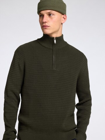 Pull-over 'SLHTheo' SELECTED HOMME en vert