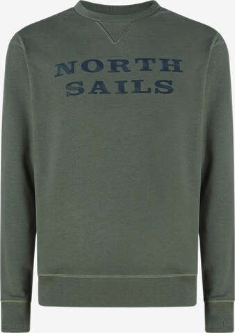 North Sails Sweatshirt in Groen: voorkant