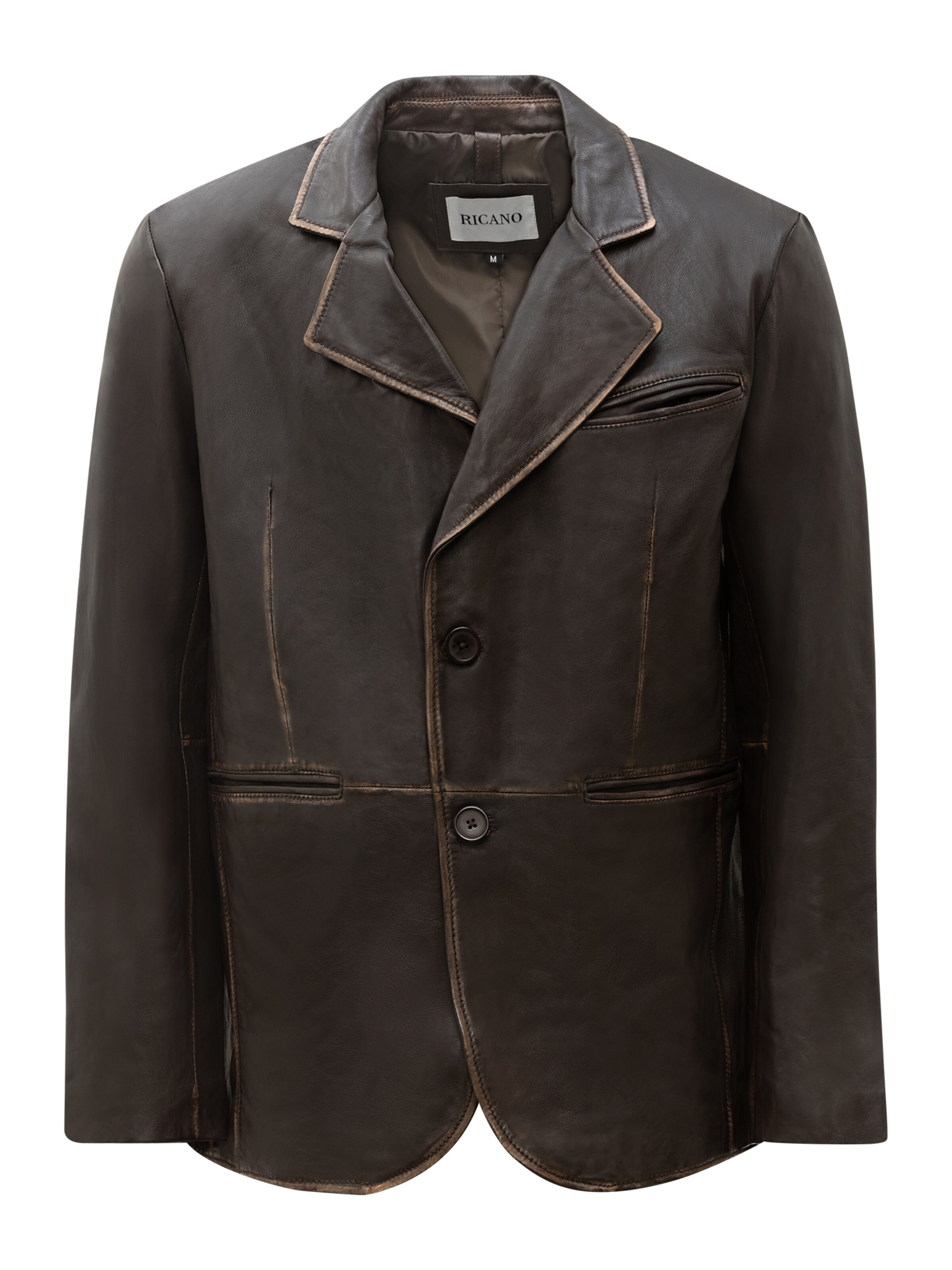RICANO Jacke 'Ricardo' in Braun: Vorderseite