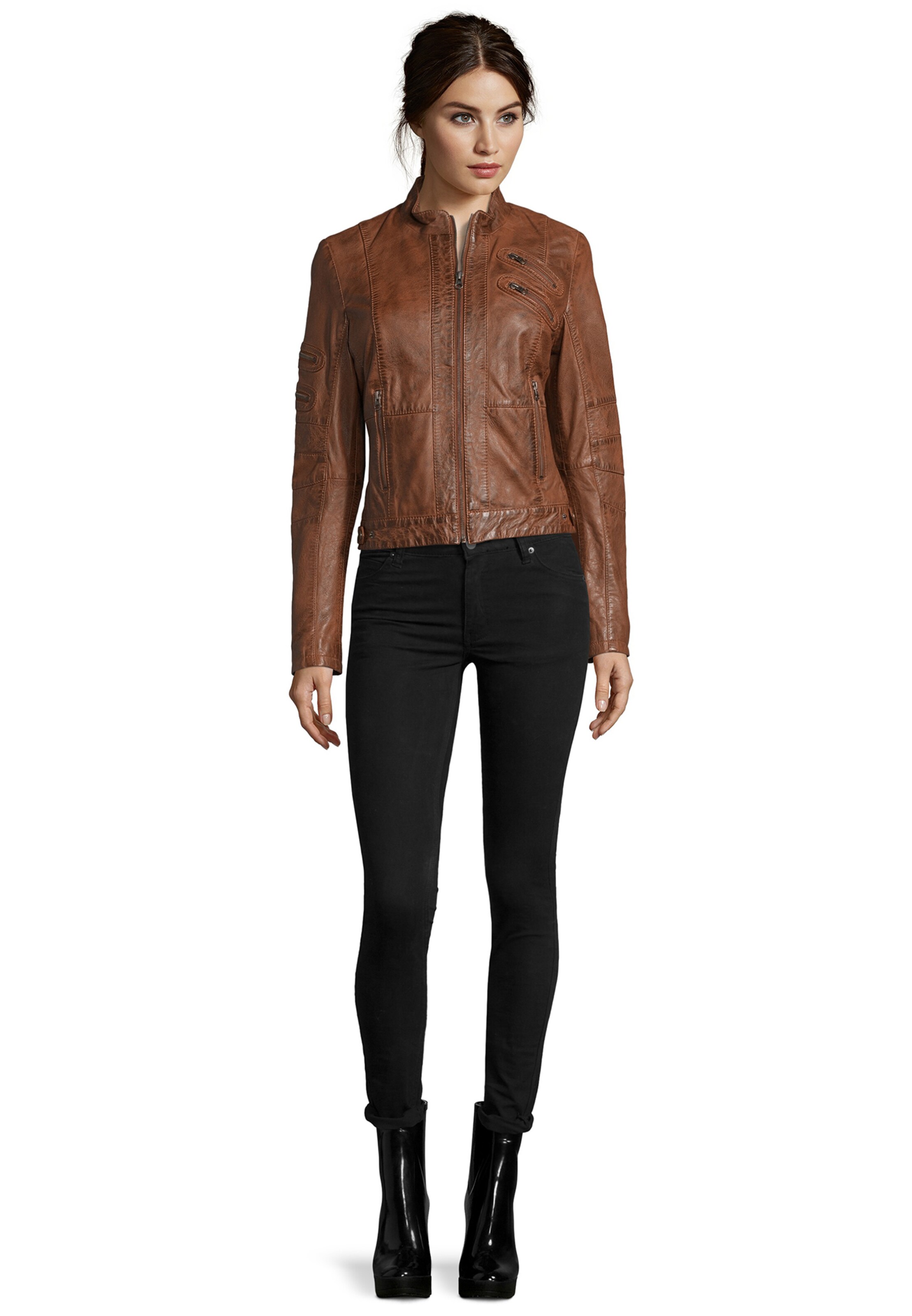 7ELEVEN Between-Season Jacket 'Lilo' in Brown