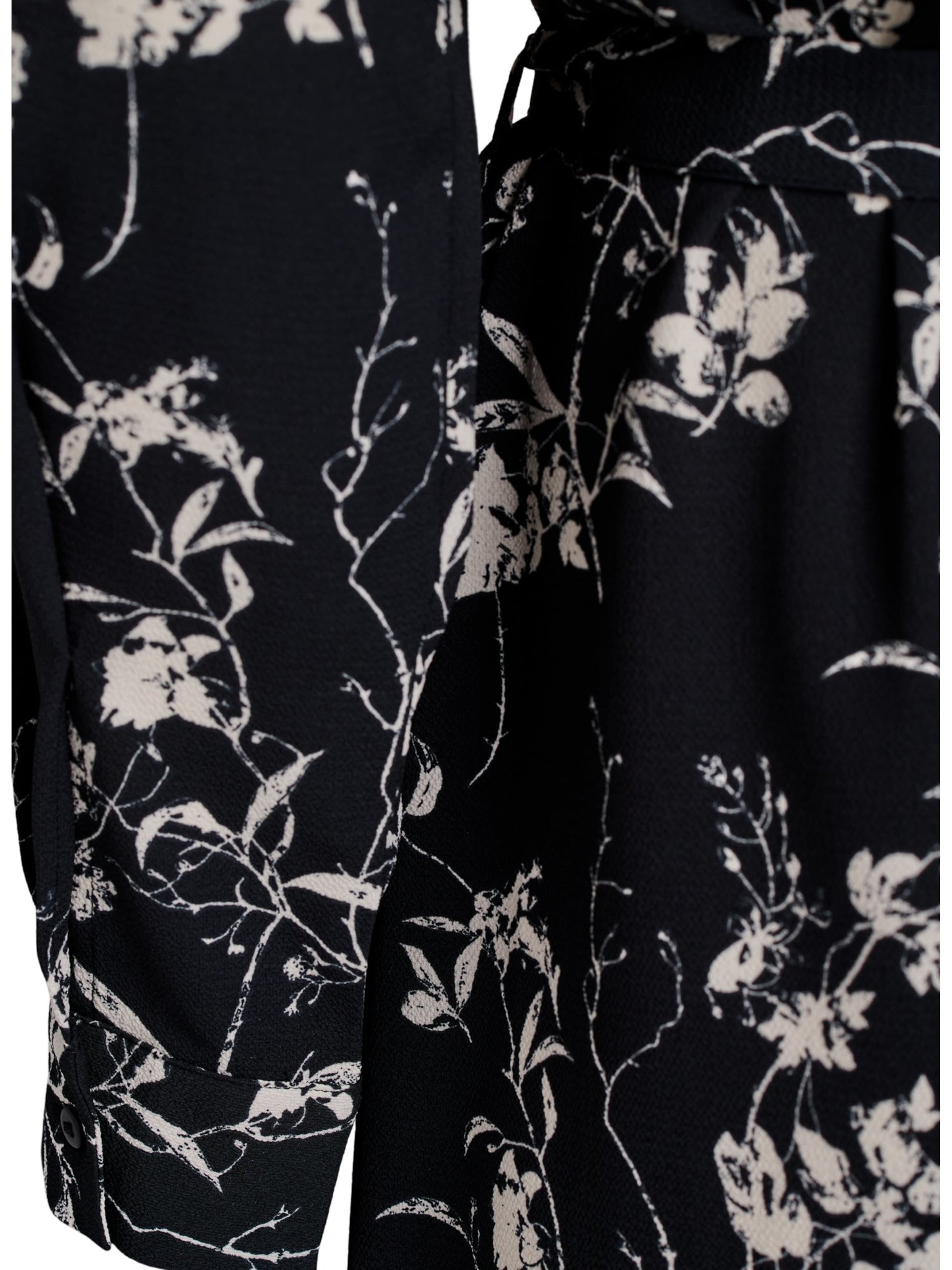 Zizzi Платье-рубашка 'Vanni' в Черный