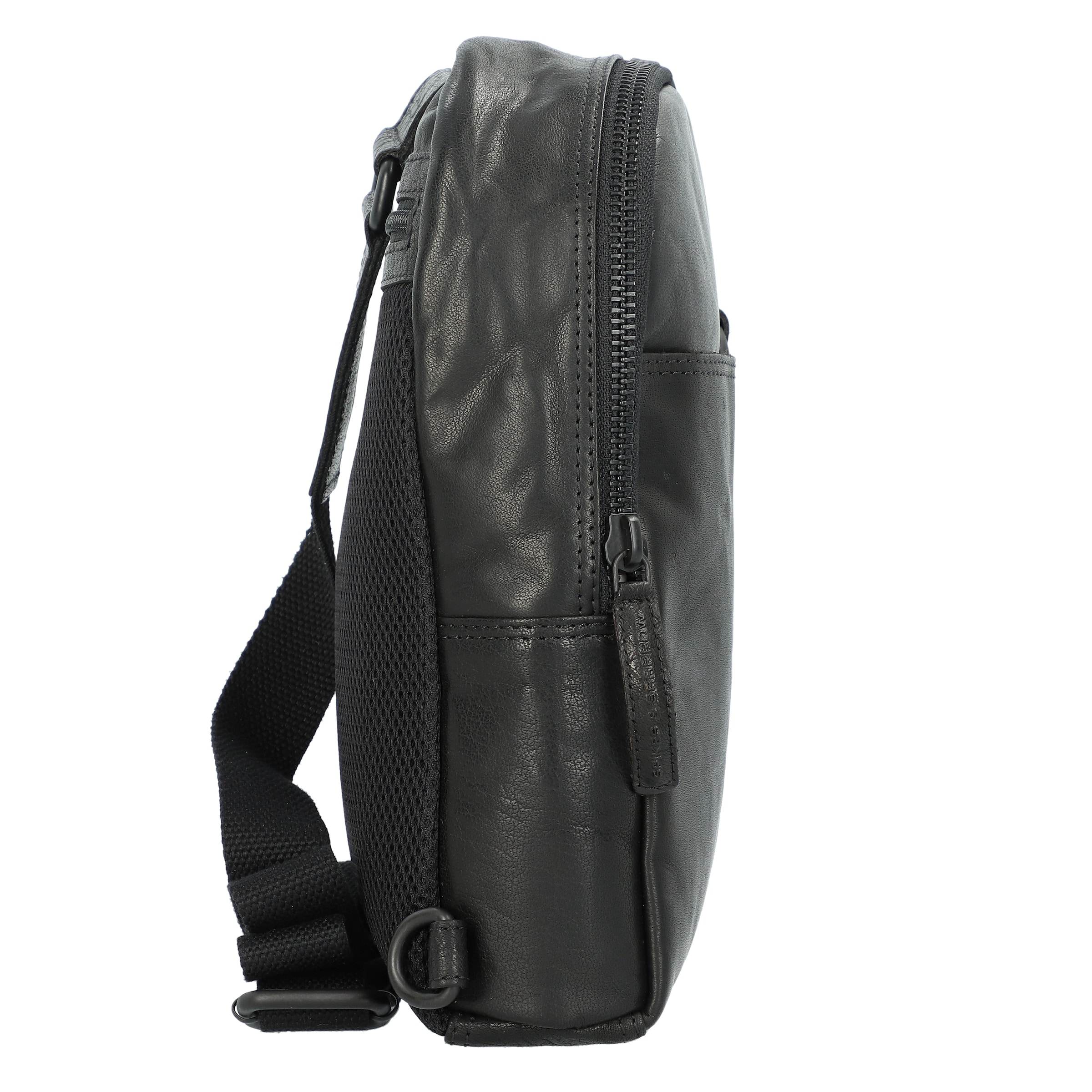 Spikes & Sparrow Umhängetasche 'Bronco' in Schwarz