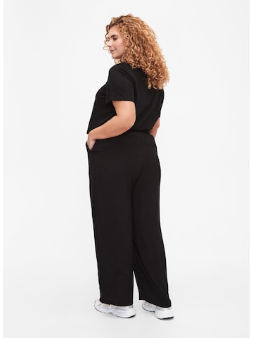 Zizzi Loose fit Trousers 'BELLA' in Black