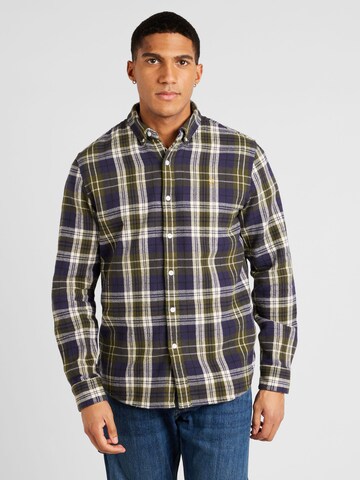 FARAH - Regular Fit Camisa 'GREENWOOD' em verde: frente