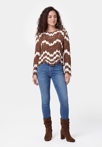 Pull-over usha FESTIVAL en marron