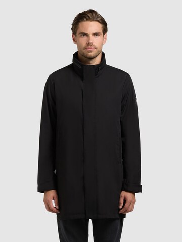 khujo Płaszcz przejściowy 'Ystak' w kolorze czarny: przód