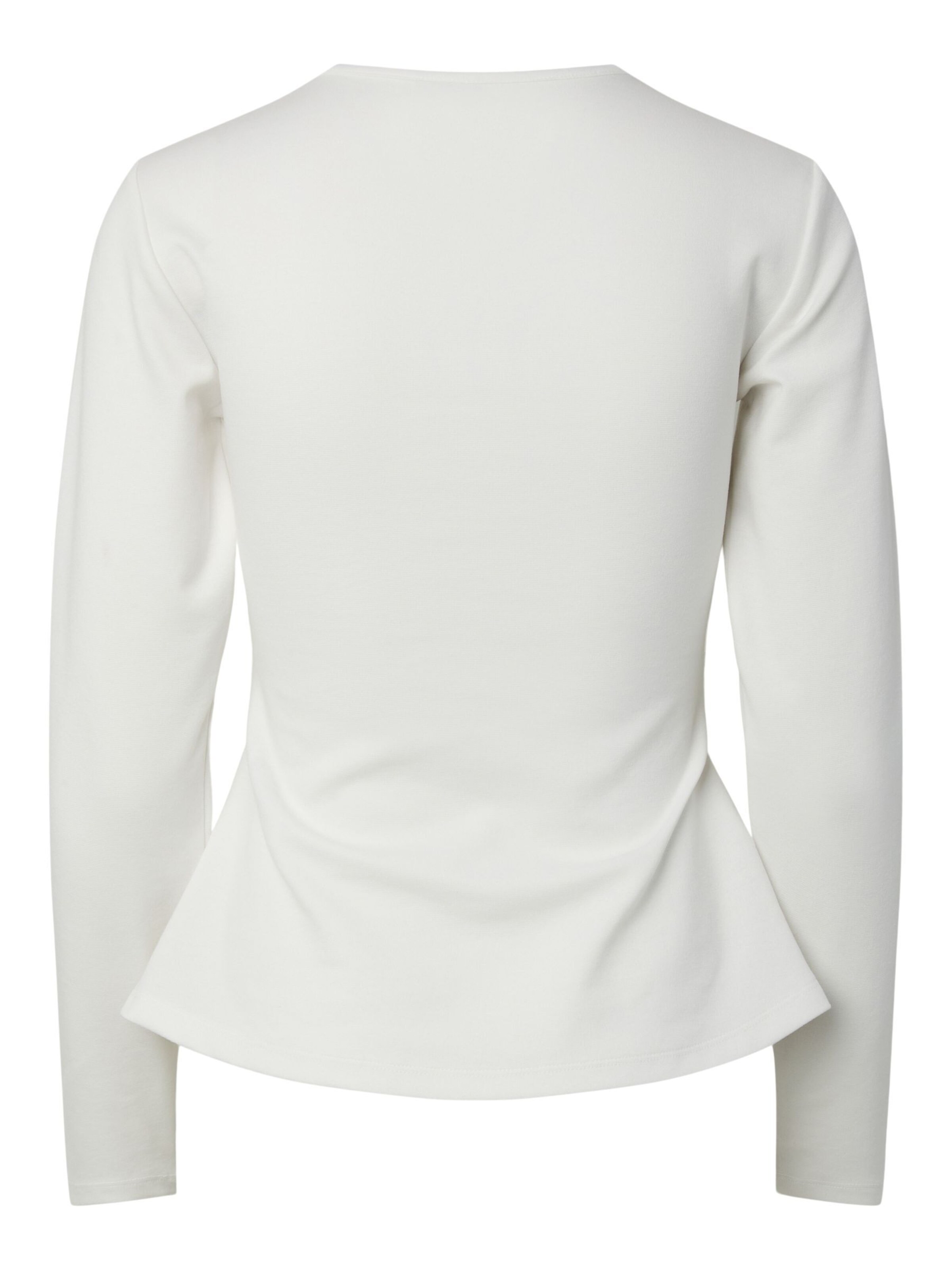 PIECES Shirt 'PCLUCCI PEPLUM' in Wit