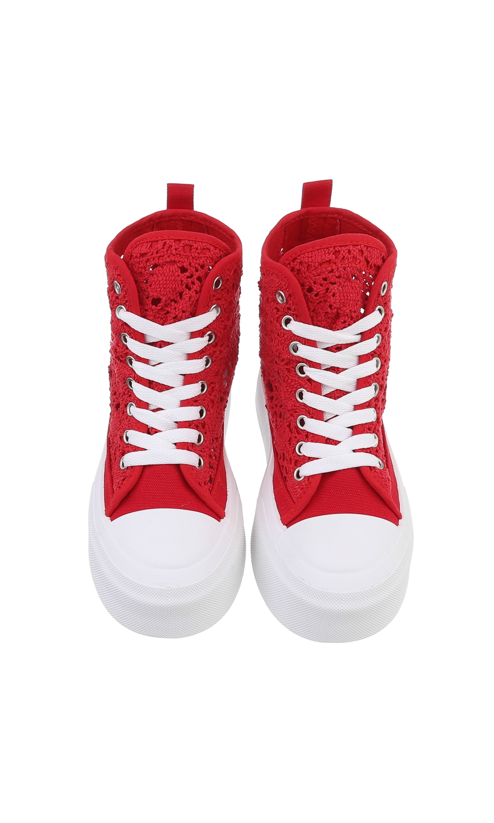 Ital-Design High-Top Sneakers in Red
