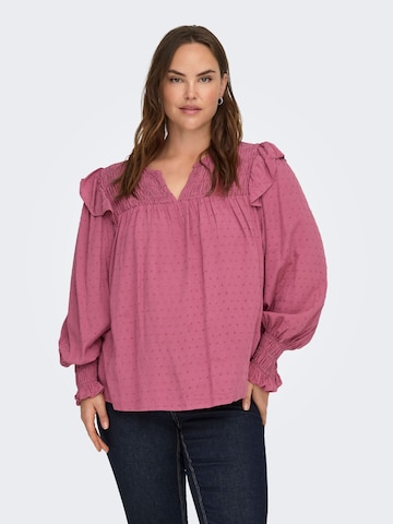 Chemisier 'CARLIDA' ONLY Carmakoma en rose : devant