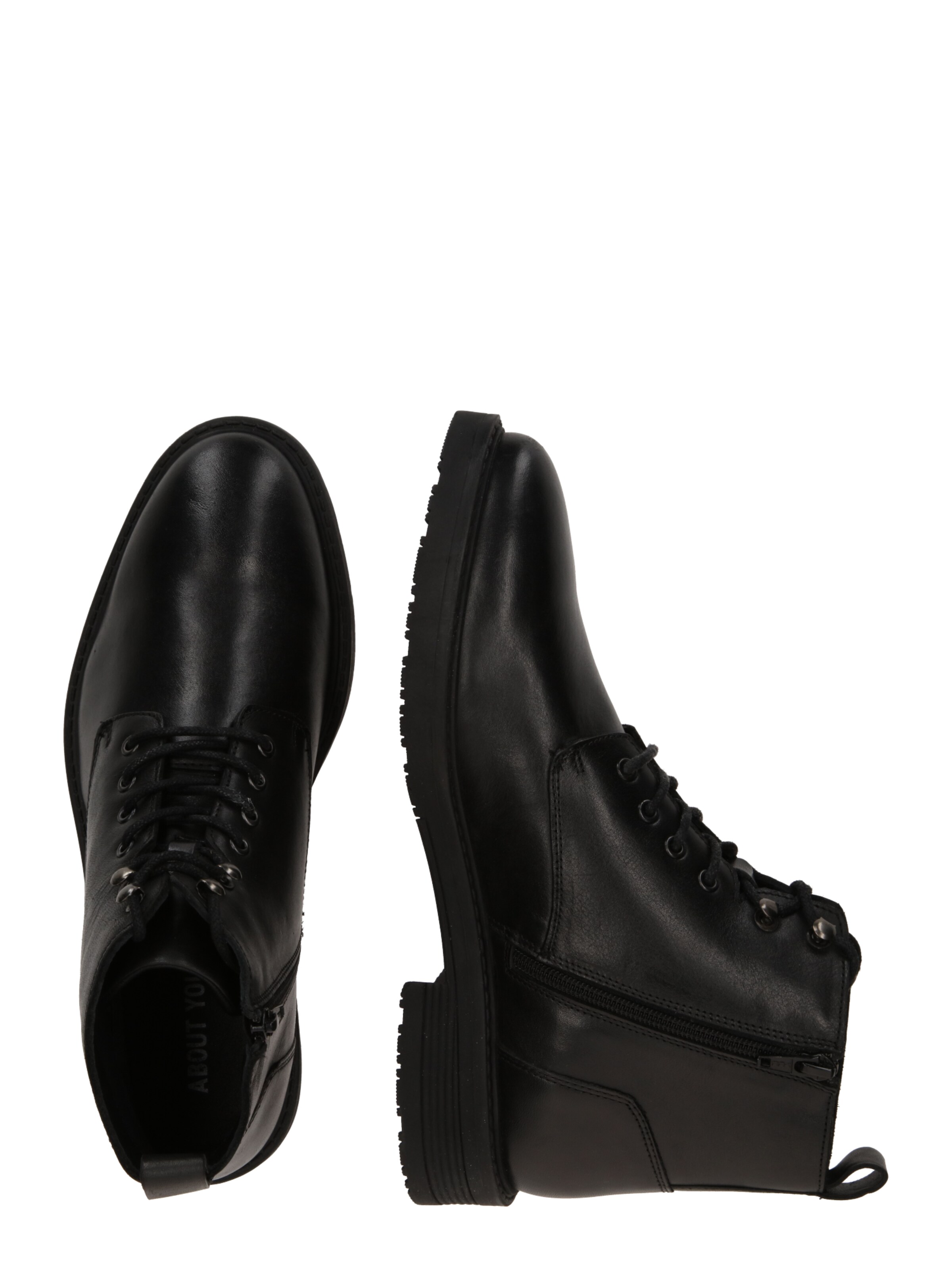 Bottes à lacets 'Tobias' ABOUT YOU en noir