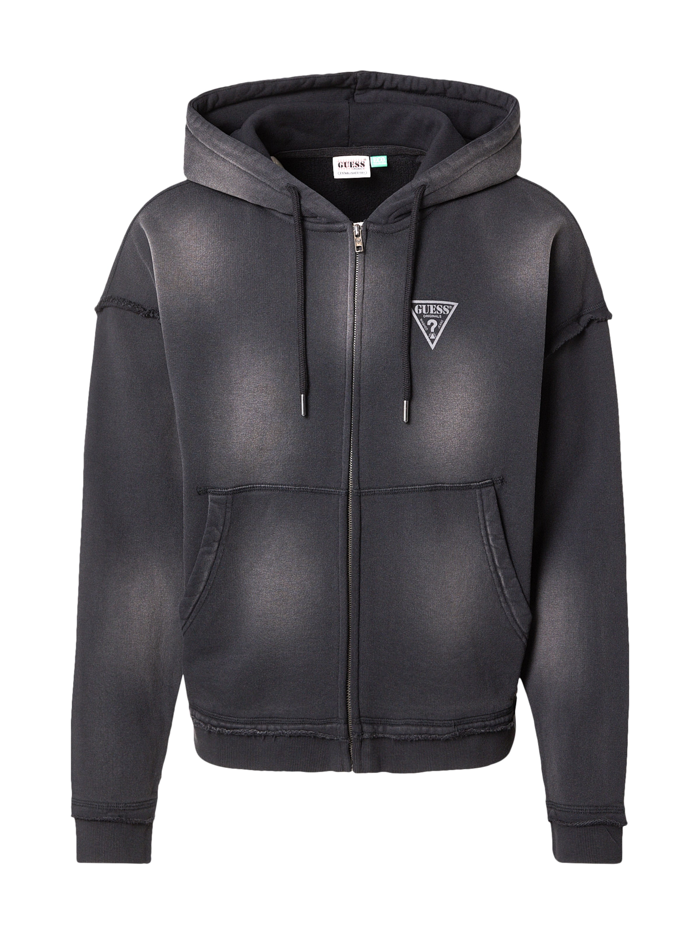 GUESS Originals Sweatjacka i svart: framsida