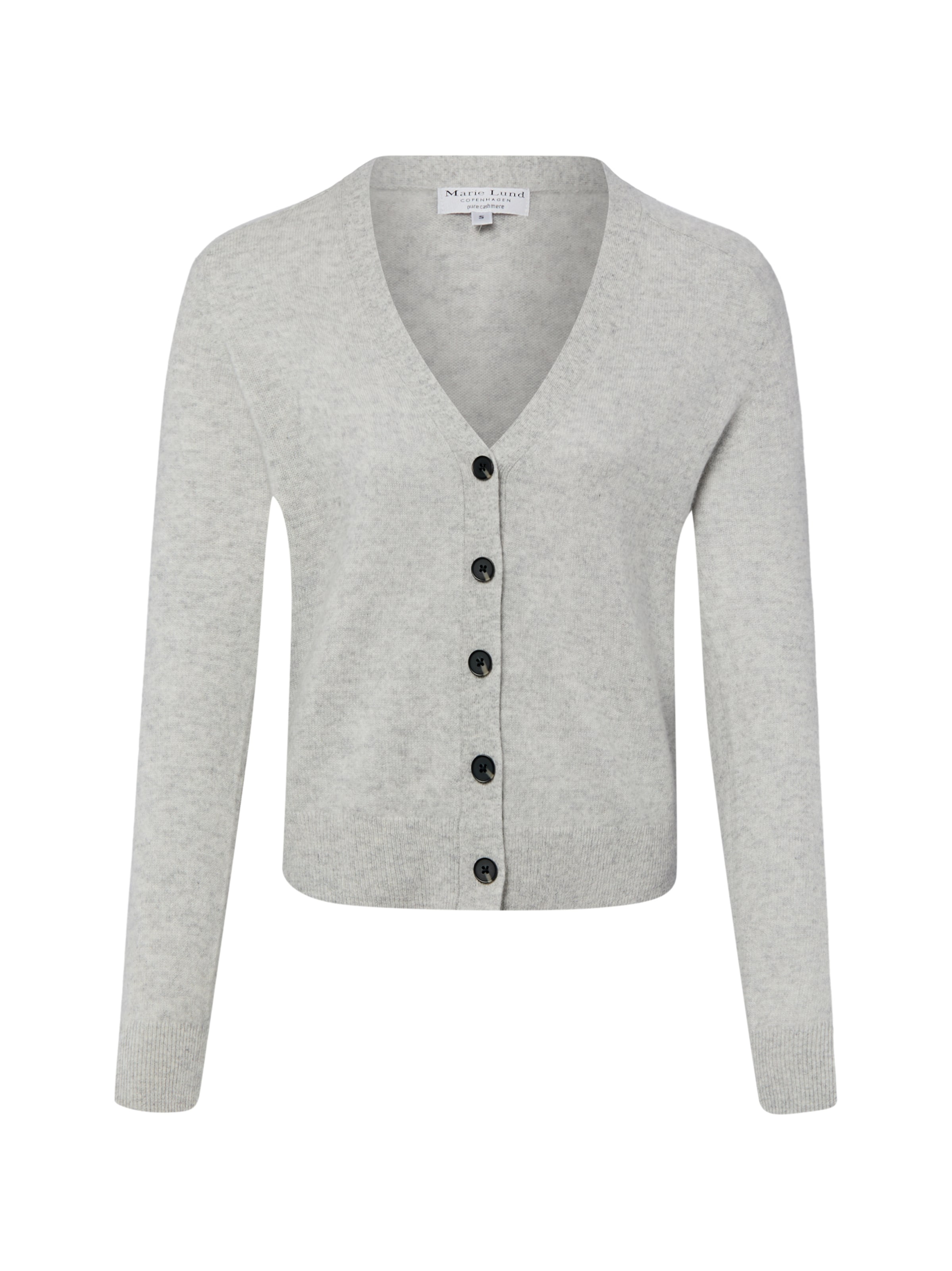 Marie Lund Strickjacke in S in hellgrau, Produktansicht