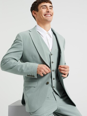Coupe slim Veste de costume WE Fashion en vert