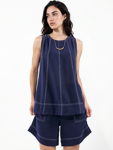 Hiccup Broekpak in Blauw: voorkant