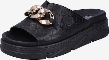 Rieker Mules in Black: front