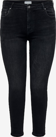 ONLY Carmakoma Skinny Jeans 'CARRUSH' in Schwarz: Vorderseite