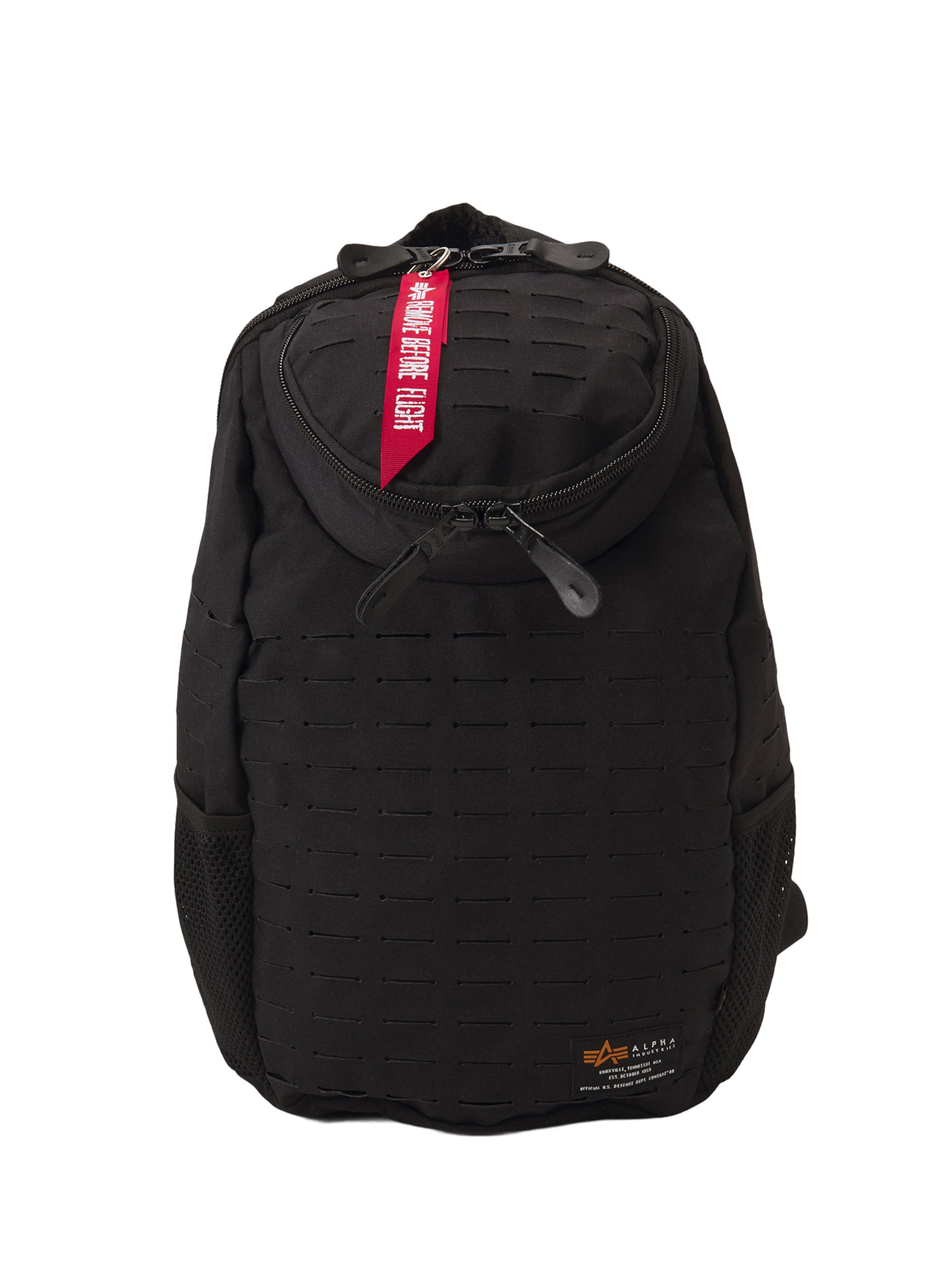 ALPHA INDUSTRIES Рюкзак &#x27;Combat&#x27; в Черный: спереди