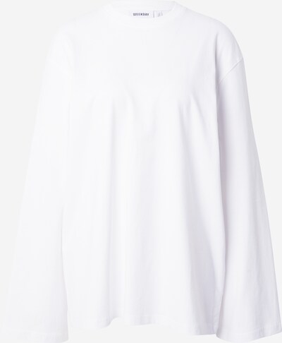 WEEKDAY Oversized bluse i offwhite, Produktvisning