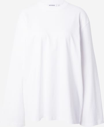 WEEKDAY Oversized shirt in White: front