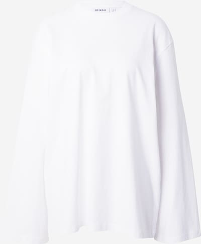 WEEKDAY T-shirt oversize en blanc cassé, Vue avec produit
