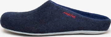 MagicFelt Hausschuh 'Magicfelt' in Blau: Vorderseite