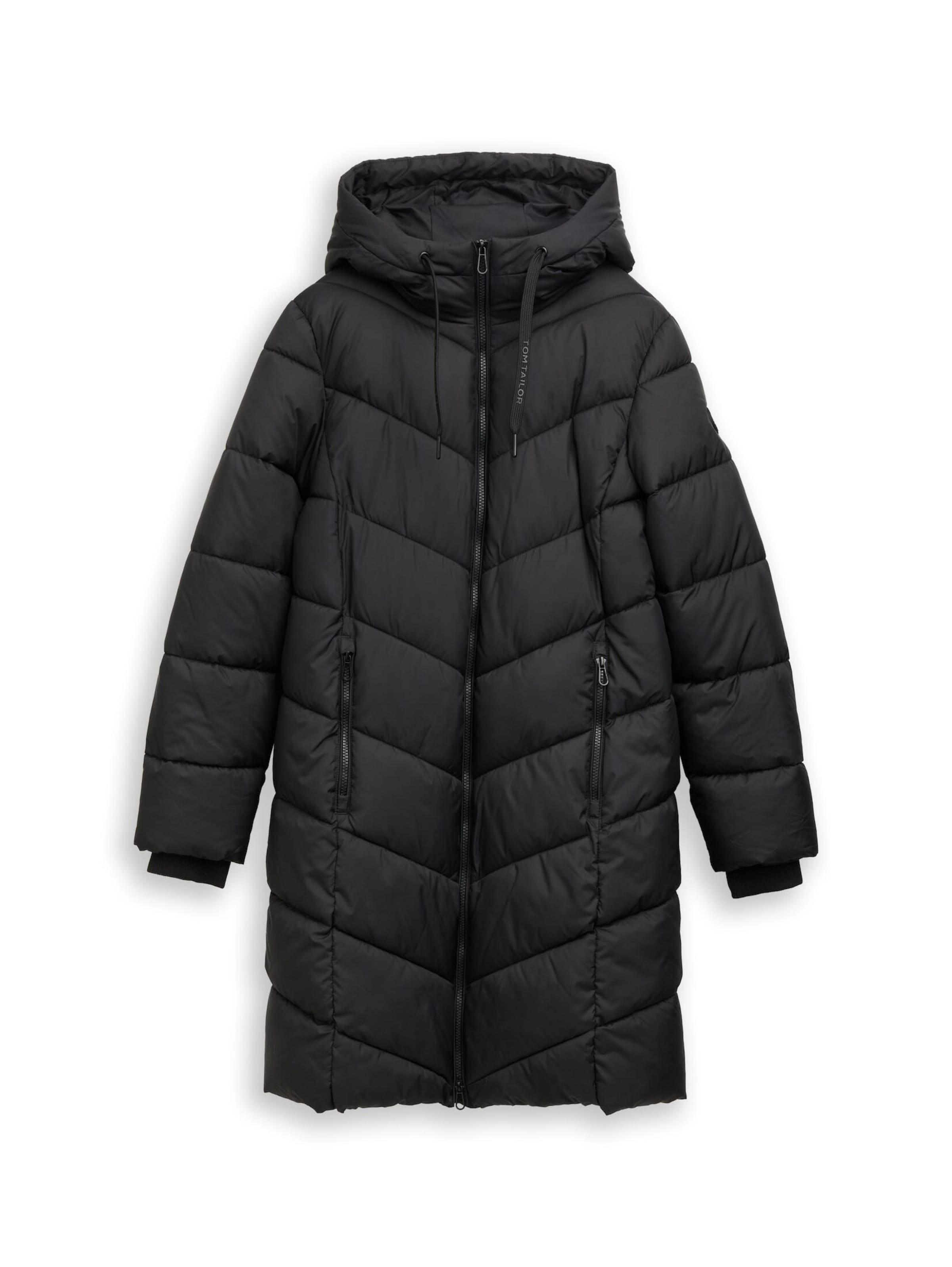 TOM TAILOR Winter coat in Black: front