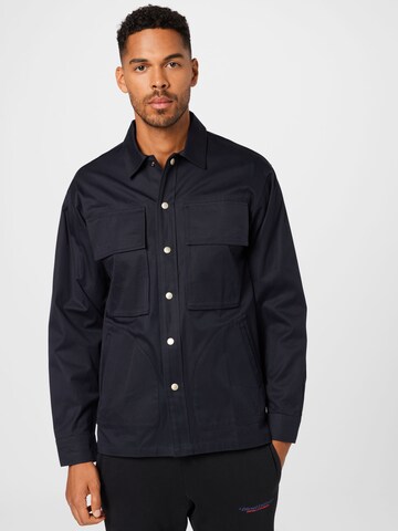 DIESEL - Ajuste confortable Camisa 'DERR' en negro: frente