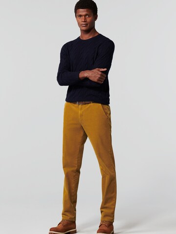 Regular Pantalon chino Meyer Hosen en jaune